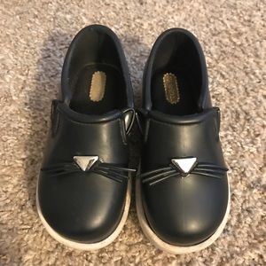 Mini Melissa - Black Slip On Cats
